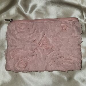 H&M Pink Cosmetic Bag Zippered Clutch